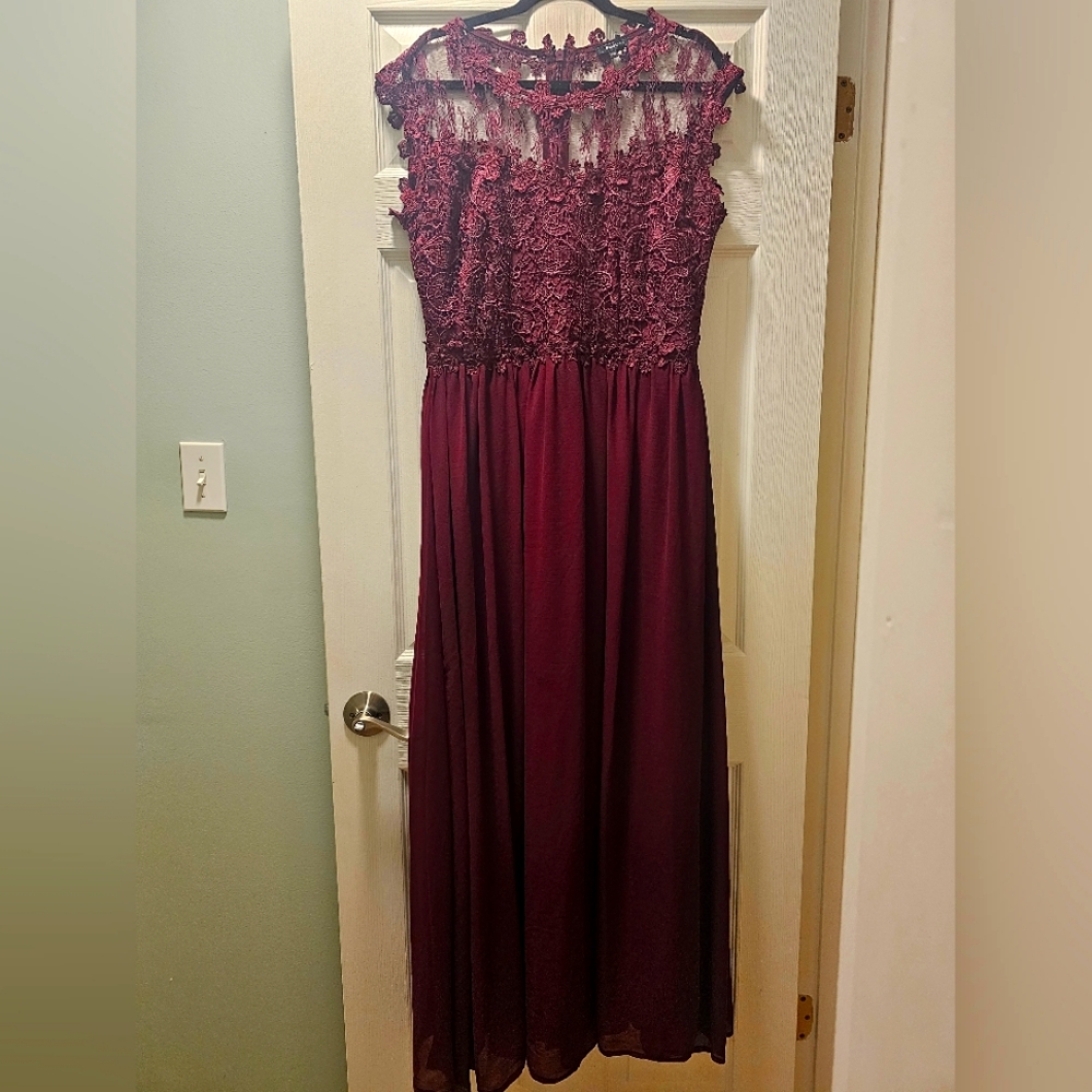 Lace top dress